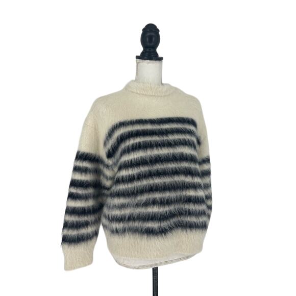 Bottega Veneta Striped Heavy Mariniere Mohair Sweater - Picture 4 of 11